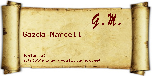 Gazda Marcell névjegykártya