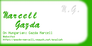 marcell gazda business card